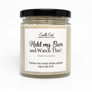 Funny Beer Candles from Candle Crest