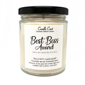 Give your boss a gift they will love - Boss Candles by Candle Crest