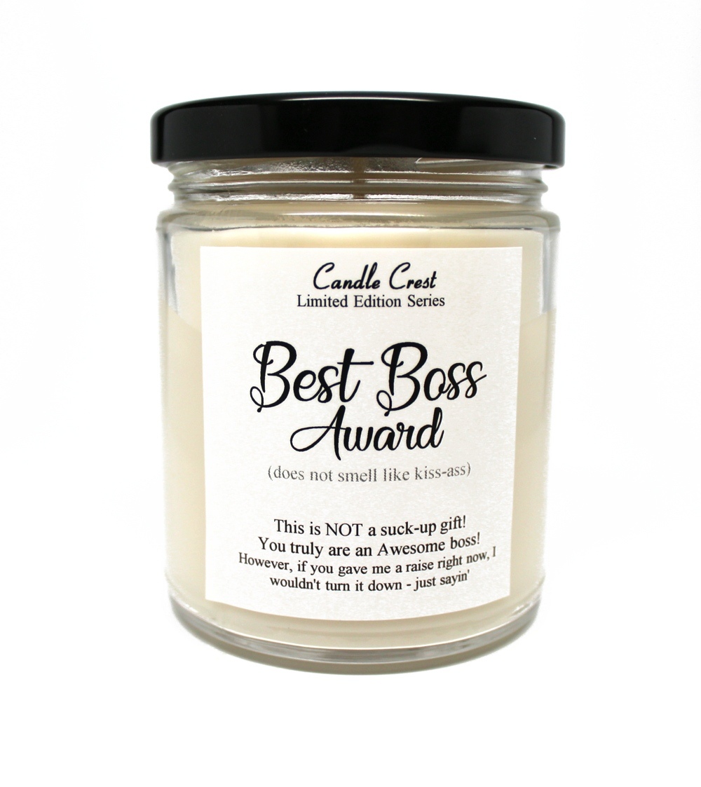 Give your boss a gift they will love - Boss Candles by Candle Crest