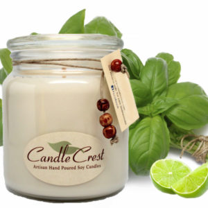 Cool Citrus Basil Scented Soy Candles by Candle Crest Soy Candles Inc