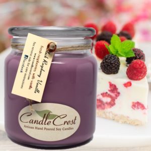 Black Raspberry & Vanilla Scented Candles by Candle Crest