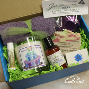 Happy Birthday Gift Box by Candle Crest Soy Candles Inc