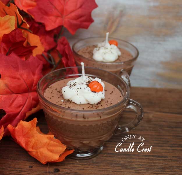 Pumpkin Latte Cup Candles by Candle Crest Soy Candles